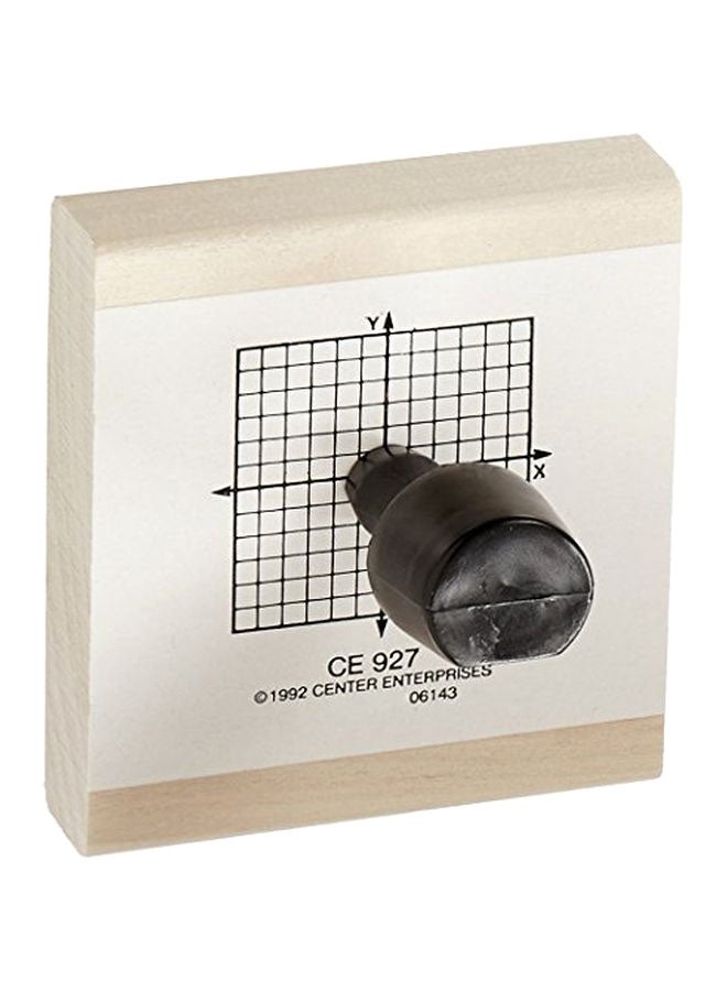 Center Enterprise X-Y Axis Stamp Red/Beige  - Image 1