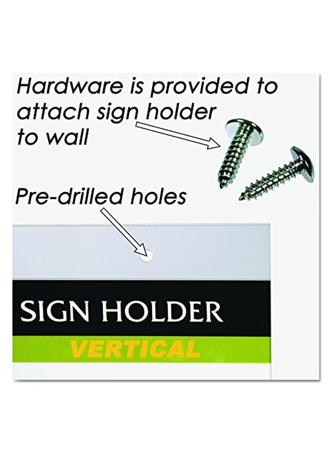 Nudell Wall Mount Sign Holder Clear - Image 4
