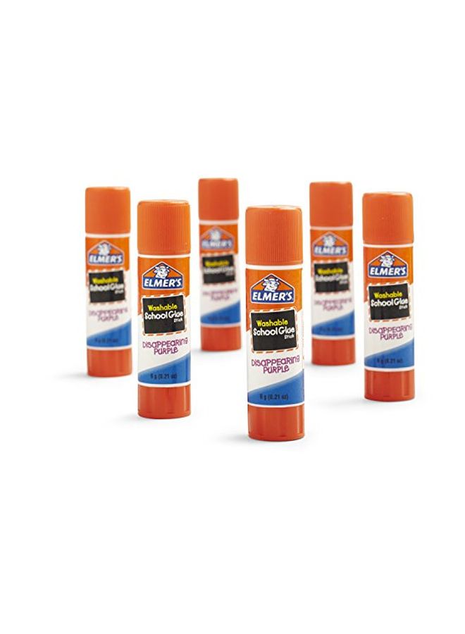 إلمرز أعواد صمغ للمدرسة قابلة للغسل من 6 قطع شفاف - Image 3