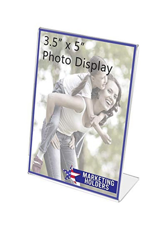 Marketing Holders Acrylic Table Sign Holder 3.5x5 inch Clear - Image 3