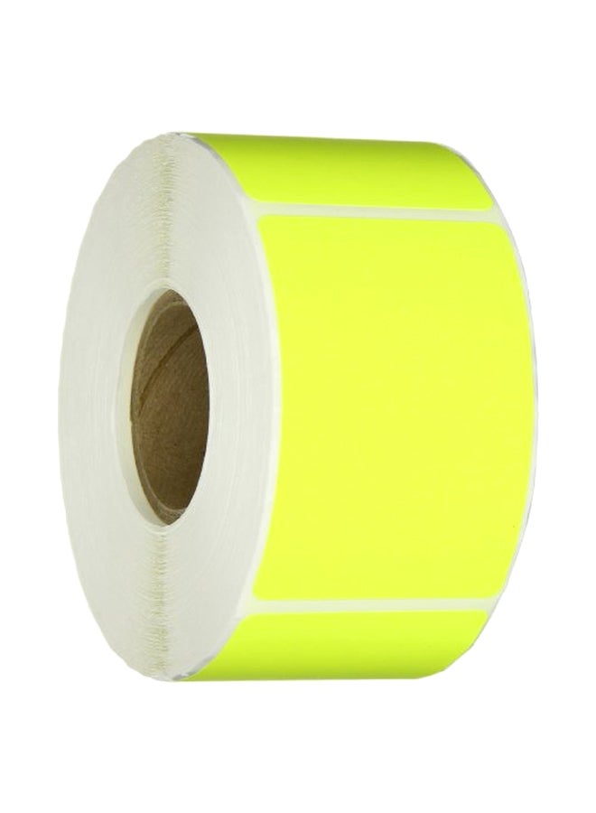 أفيديتي ملصقات مستطيلة ملونة لقائمة الجرد من 500 قطعة أصفر فلوري