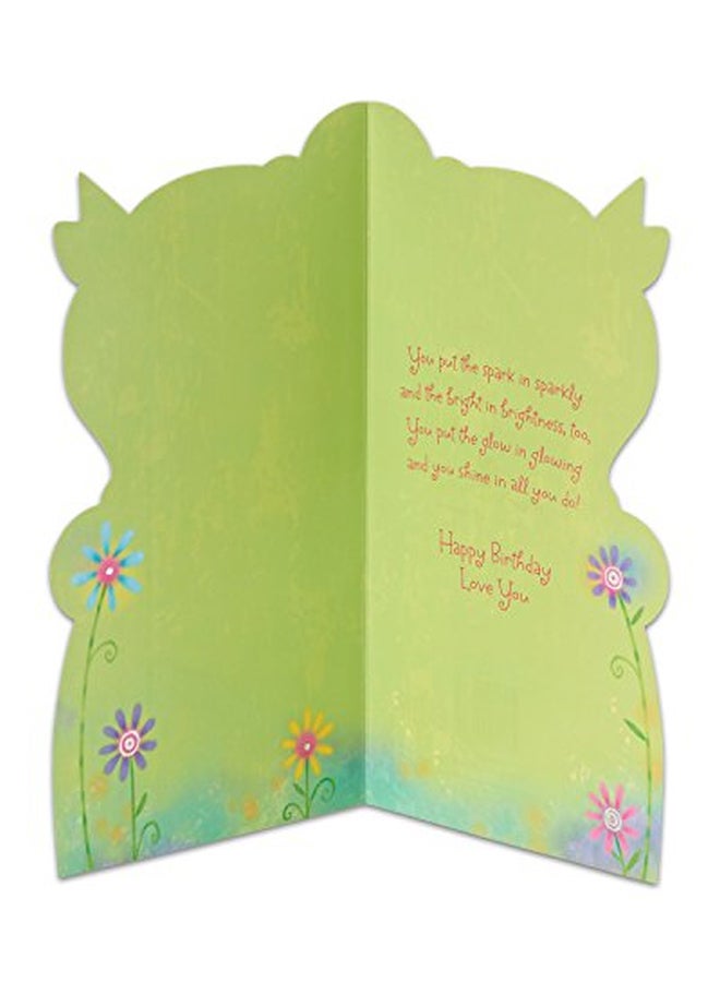 آميريكان جريتنغز بطاقة عيد ميلاد مزينة بصورة يونيكورن - Image 2