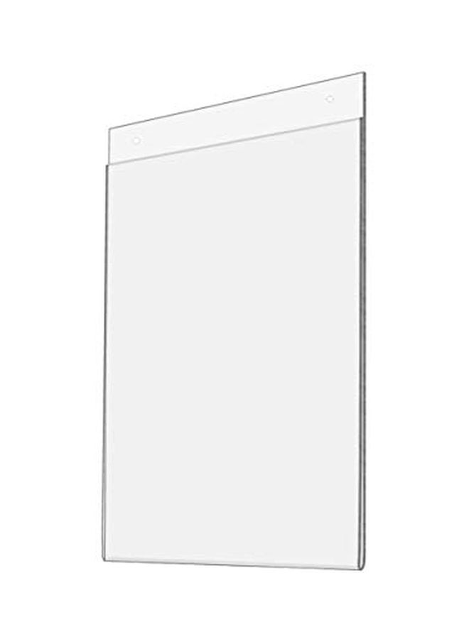 Marketing Holders 10-Piece Wall Mounted Sign Holder Set Clear - Image 1
