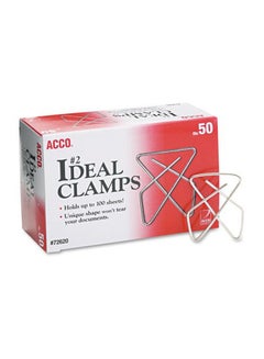 ACCO Brands 50-Piece Ideal Clamp Set Silver  - Image 2