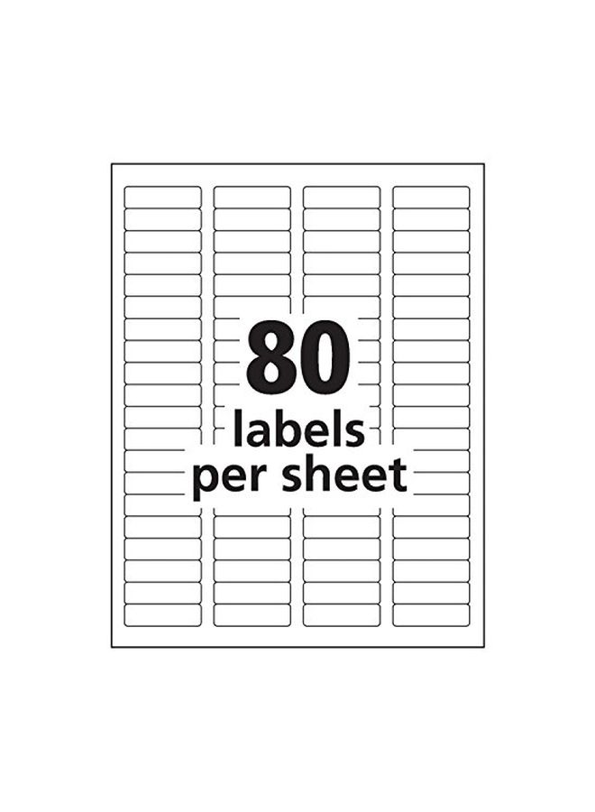 AVERY 800-Piece Frosted Return Address Labels For Laser Printers Clear - Image 3