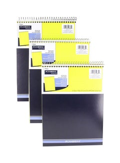 Mead 3-Piece Spiral Bound Notepad Blue/Yellow/White  - Image 1