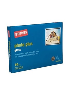 Staples 60-Sheets Photo Plus Gloss Paper 