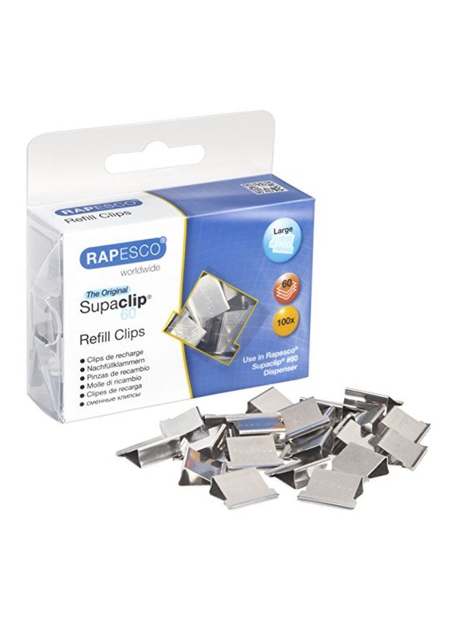 RAPESCO 100-Piece Supaclip Clip Silver - Image 3