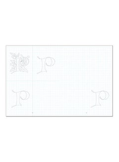 Peter Pauper Press Illuminated Letters Sketchbook White/Black/Blue  - Image 3