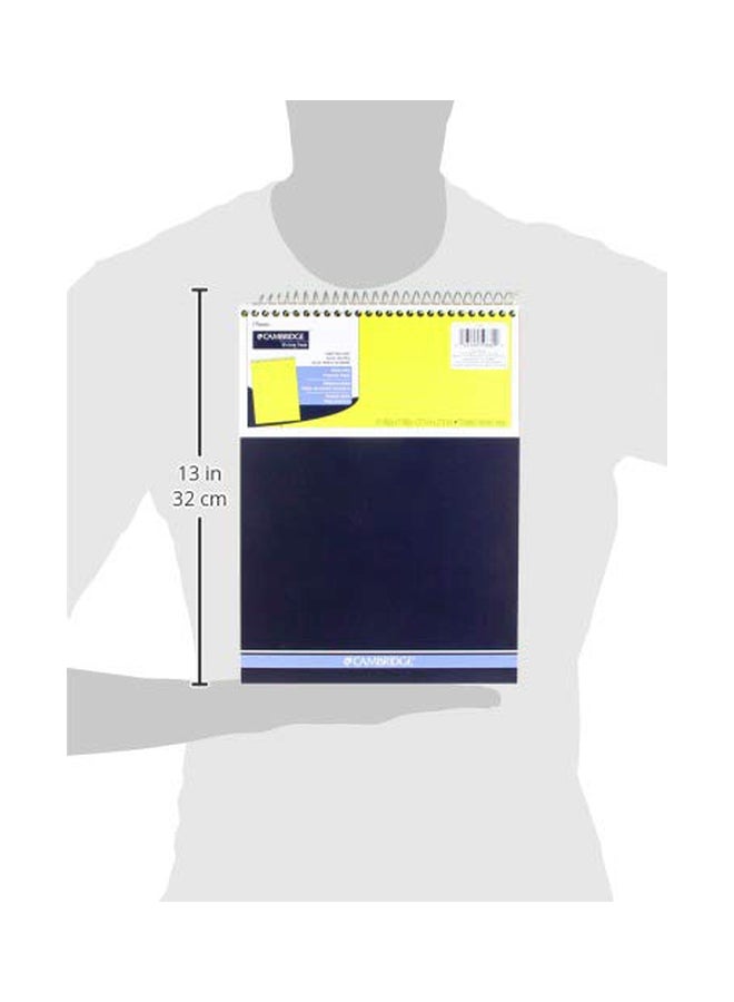 Mead 3-Piece Spiral Bound Notepad Blue/Yellow/White - Image 3