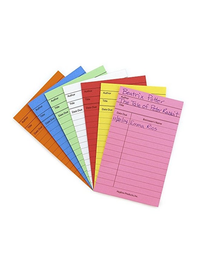 Hygloss 50-Piece Library Card Stock - Image 1