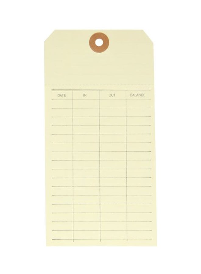 Aviditi 500-Piece Key Tags And Chain Set Yellow/White - Image 2