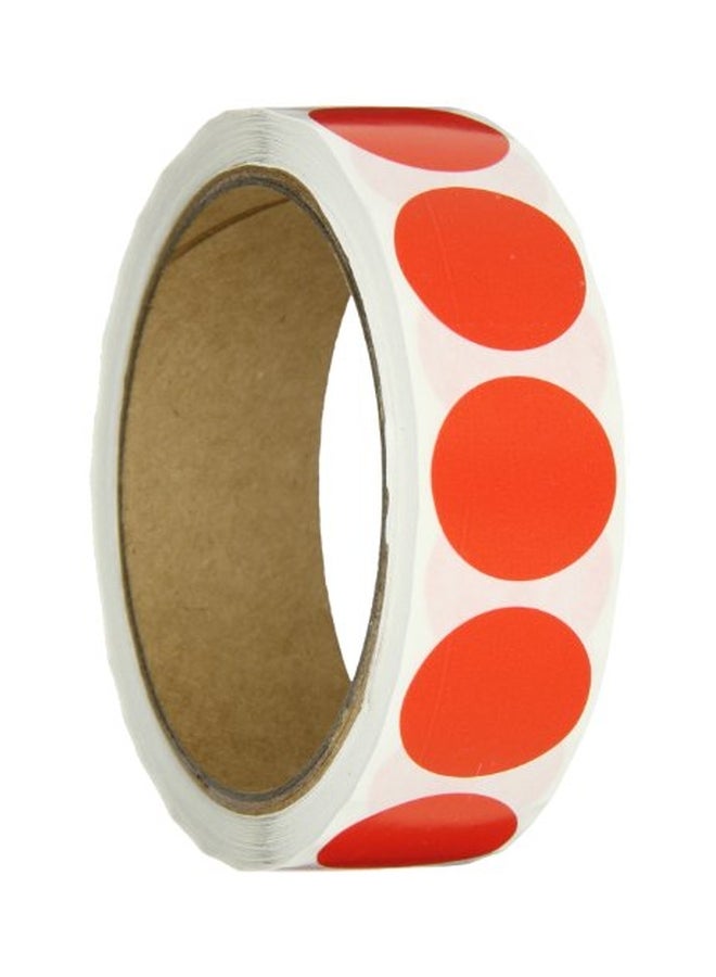 Color Coding Label Roll White/Red