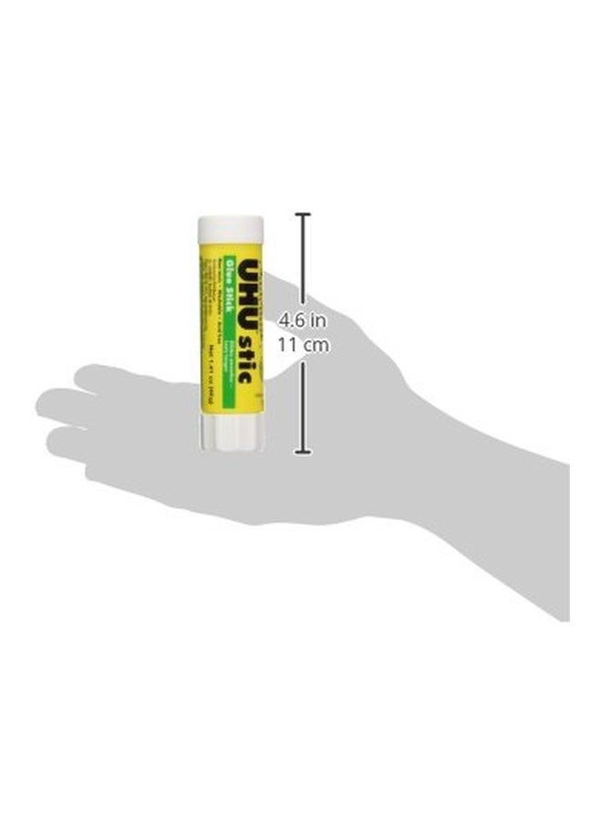 يو إتش يو مجموعة أقلام صمغ مكونة من 6 قطع أصفر / أخضر / أبيض - Image 2