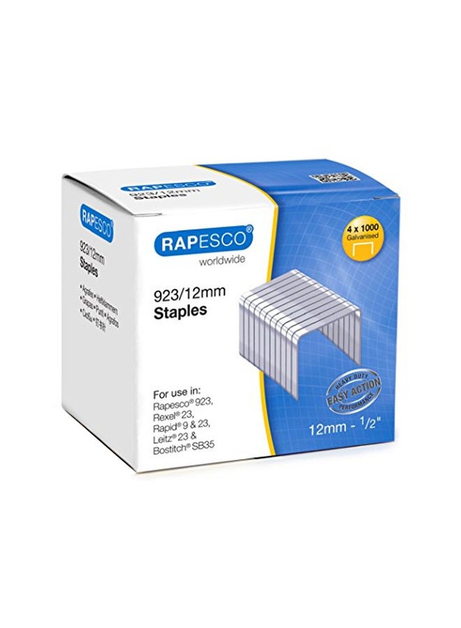 RAPESCO 4000-Piece Staples Silver