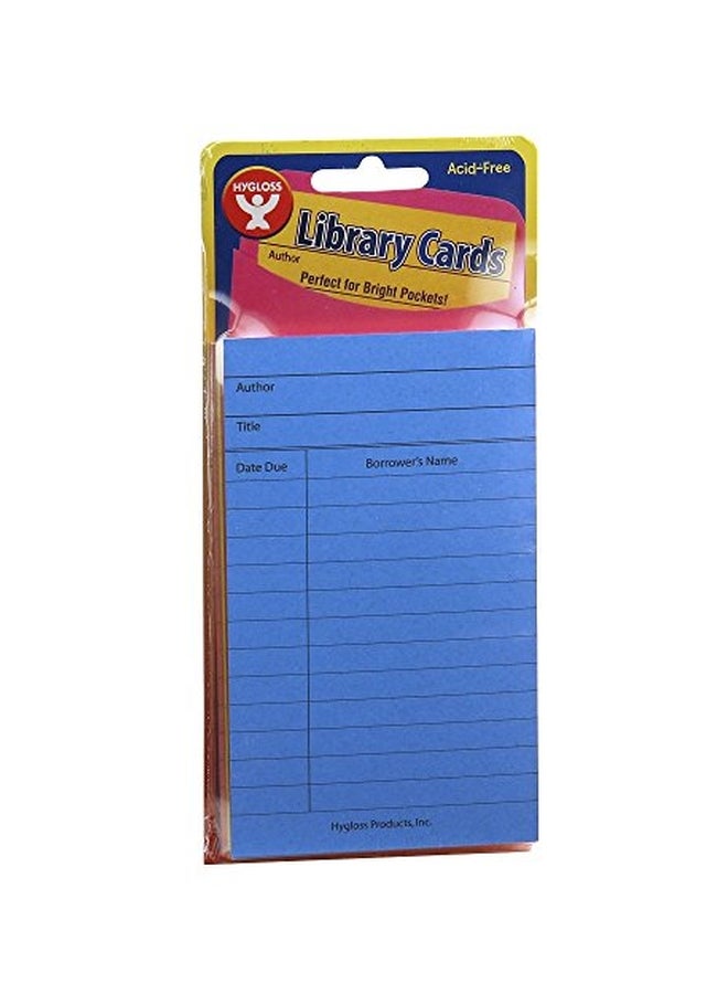Hygloss 50-Piece Library Card Stock - Image 2
