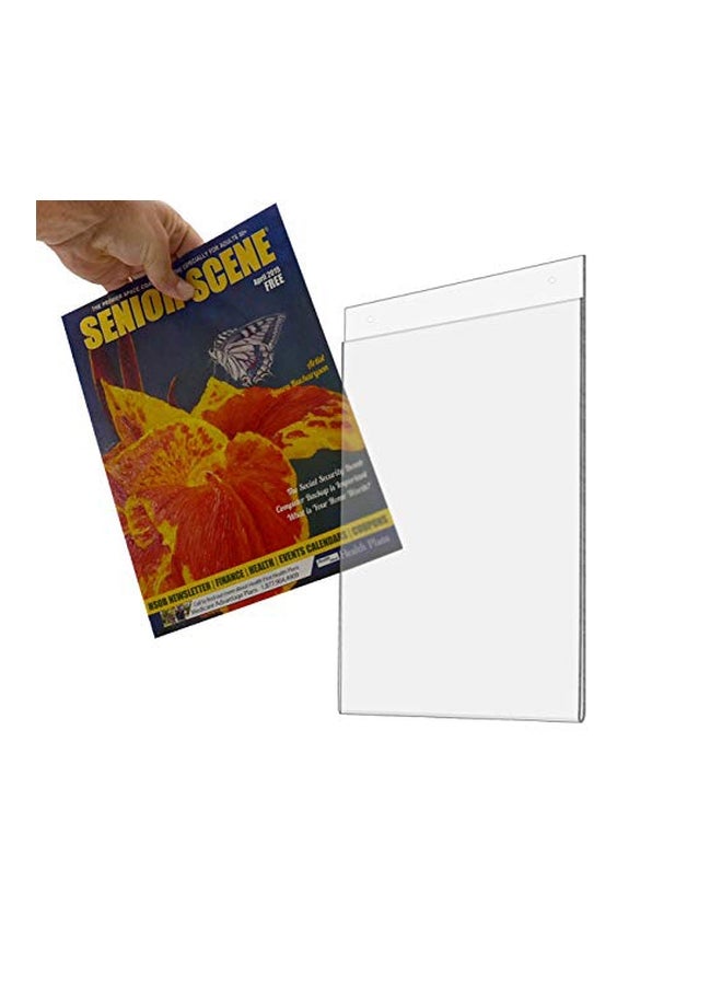 Marketing Holders 10-Piece Wall Mounted Sign Holder Set Clear - Image 3