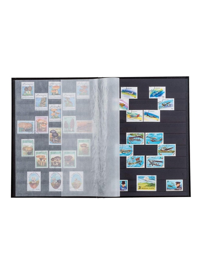 Lighthouse Hardcover Stamp Album Stockbook Black/Beige 