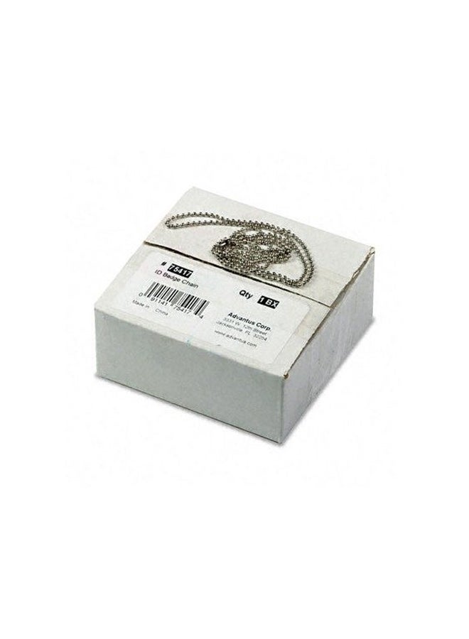 أدفانتوس 100 قطعة من حامل شارة الهوية فضي - Image 2