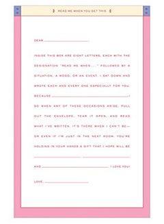 Knock Knock Read Me When Love of My Life Letter Box Pink/Beige/Blue  - Image 2