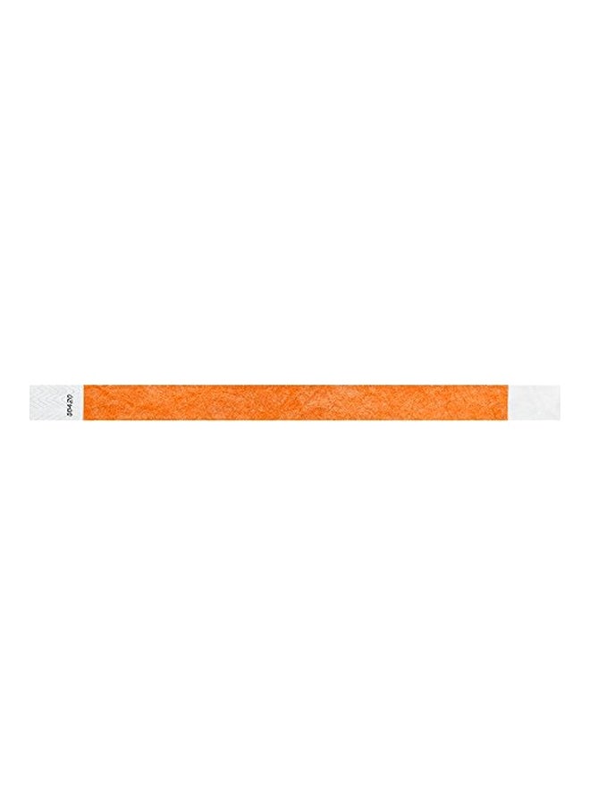 Wristco 500-Piece Wristbands For Event Neon Orange  - Image 1