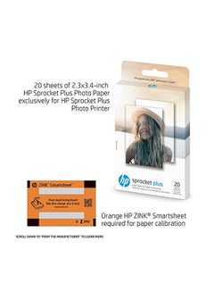 HP 20-Piece Sticky-Backed Photo Paper Set  - Image 2