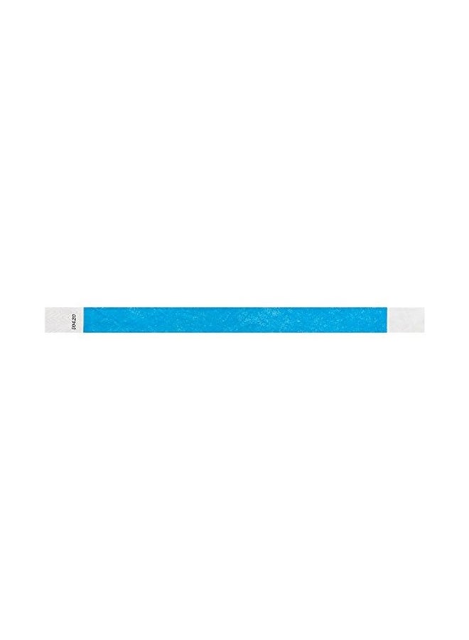 500-Piece Paper Wristbands Neon Blue/White - v1552924561/N22192026A_1