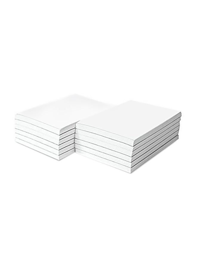 10-Piece Memo Pad White