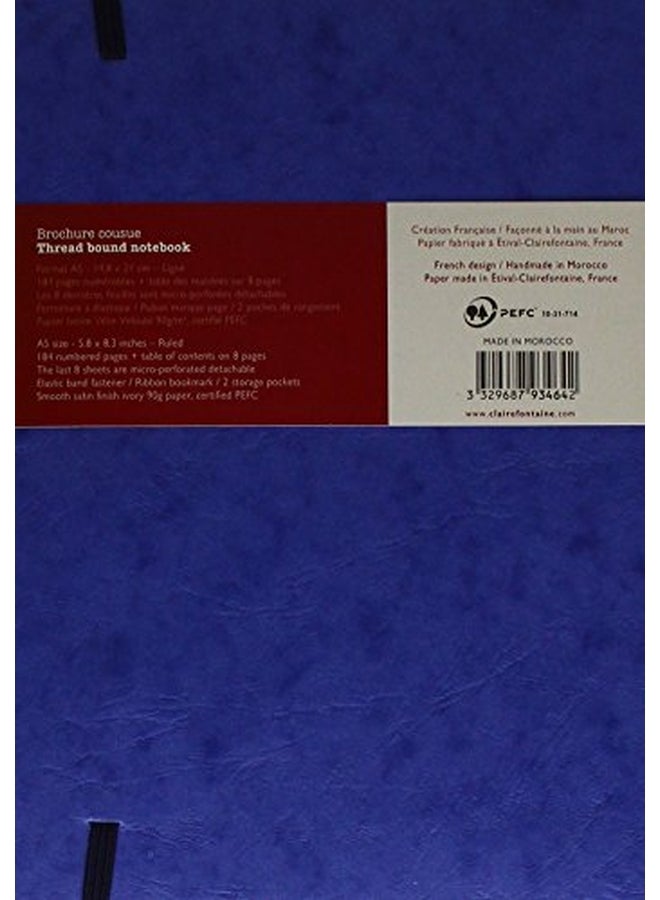Clairefontaine A5 My Essentials Thread Bound Notebook Blue  - Image 2
