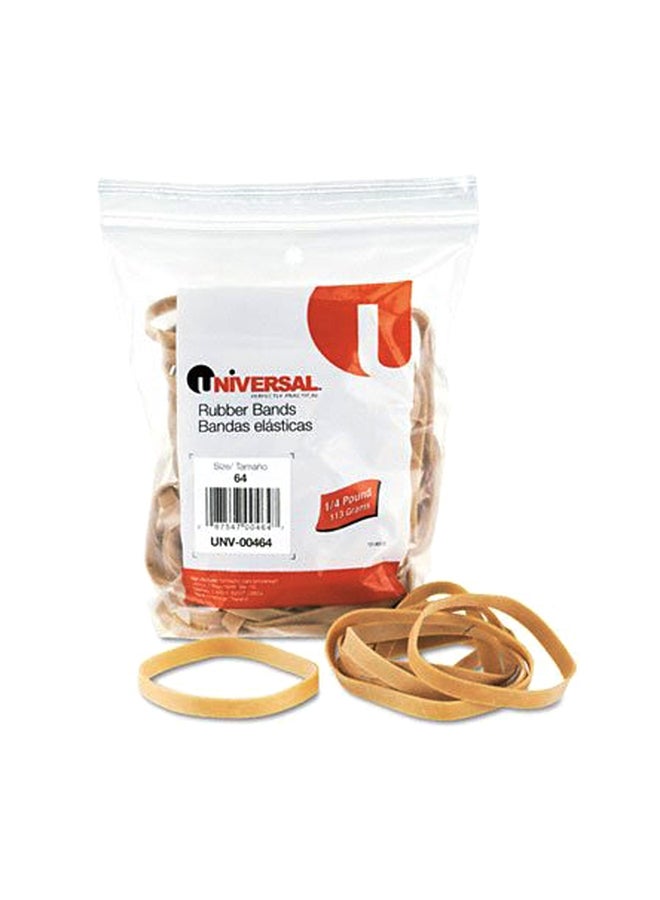 UNIVERSAL 80-PIece Rubber Bands Brown 