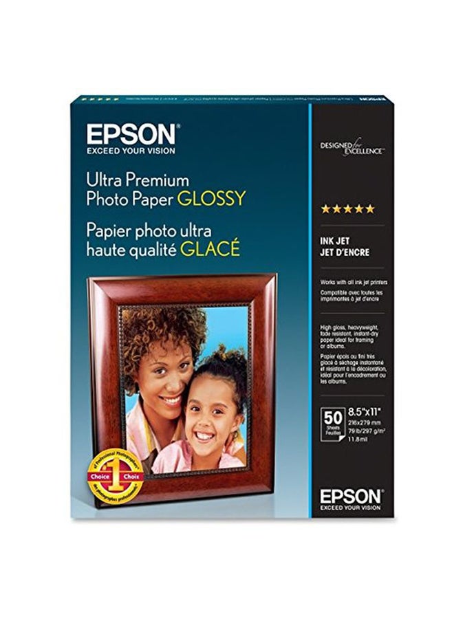 EPSON Ultra Premium Glossy Photo Paper For Inkjet Printer
