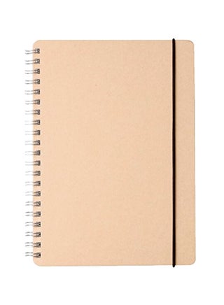 A5 Double-Ring Notebooks With Rubber Strip Beige - v1552924588/N22192553A_1