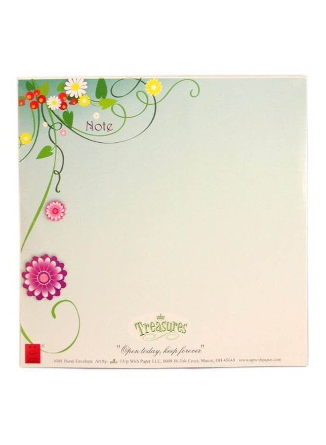 up with paper - Flower Pop-Up Greeting Card With Envelope - Image 1
