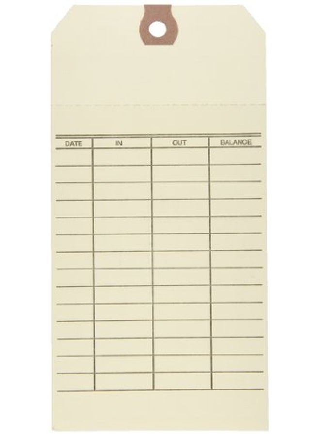 Aviditi 1000-Piece 10 Point Stub Style Inventory Tag Set Beige/Brown - Image 2