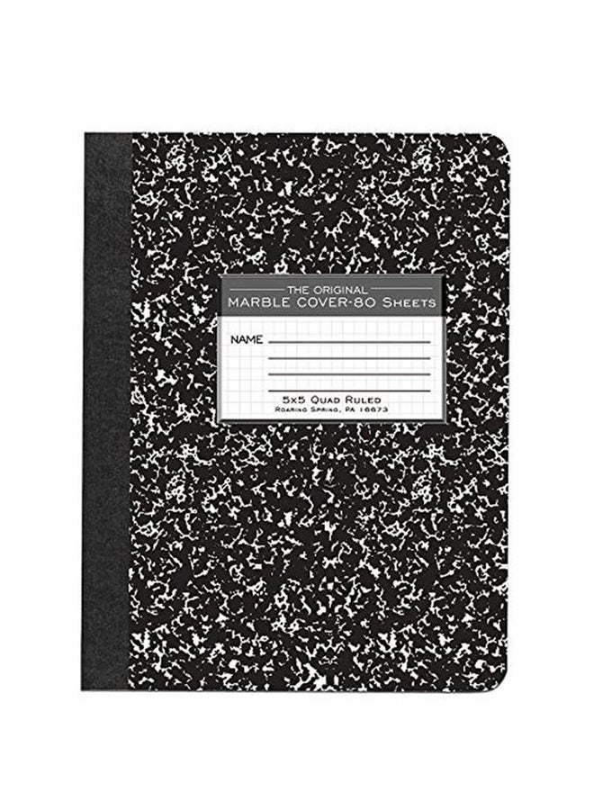 Roaring Spring 4-Piece Hard Cover Graph Book Set Black/White - Image 1