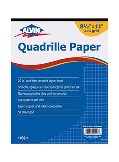 Alvin 50-Sheet Quadrille Paper  - Image 1