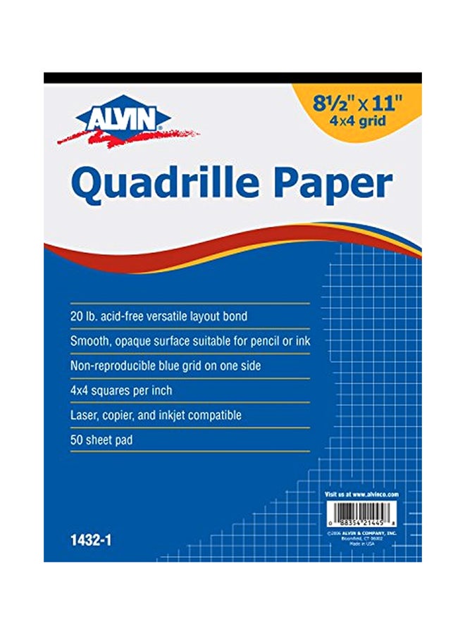 Alvin 50-Sheet Quadrille Paper  - Image 1