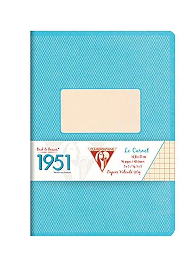 Clairefontaine A5 Cloth Bound Notebook Turquoise 