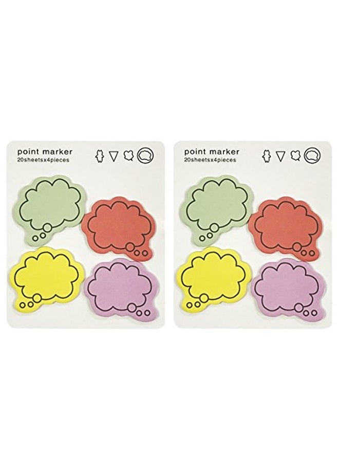 Wrapables Set Of 2 Thinking Bubble Sticky Note Red/Yellow/Pink - Image 3