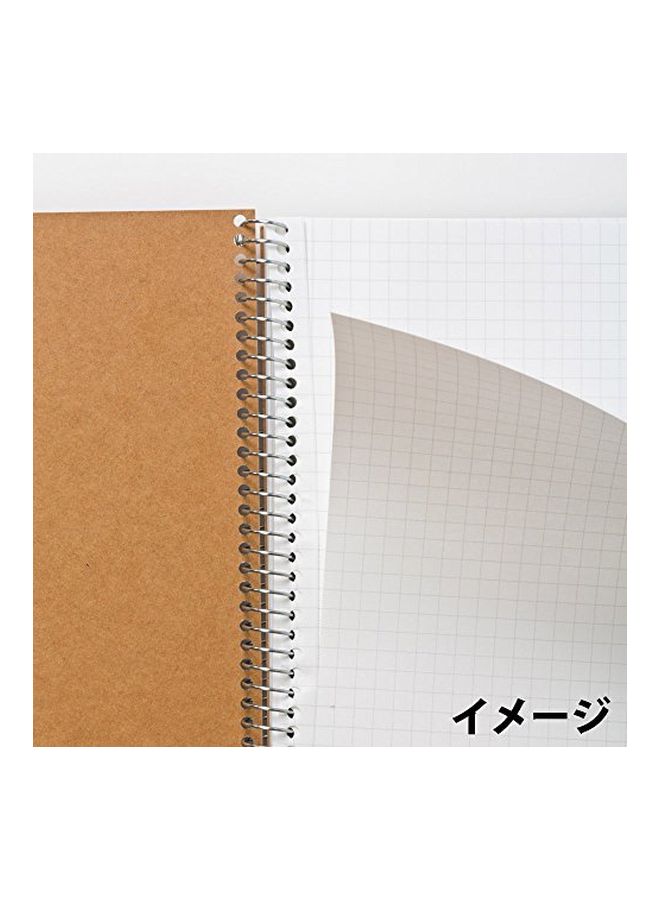 Pack Of 5 A5 Spiral Binding Notebook Brown/White - v1552924618/N22192725A_2