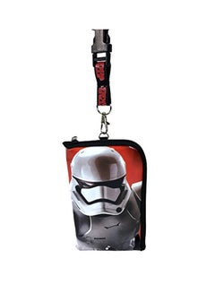 Disney Star Wars Storm Trooper Lanyard With ID Bag Black/Red/White  - Image 2