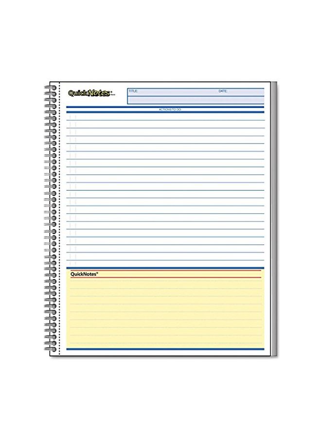 Mead - Pack Of 2 QuickNotes Business Notebook Set Black/White - Image 1