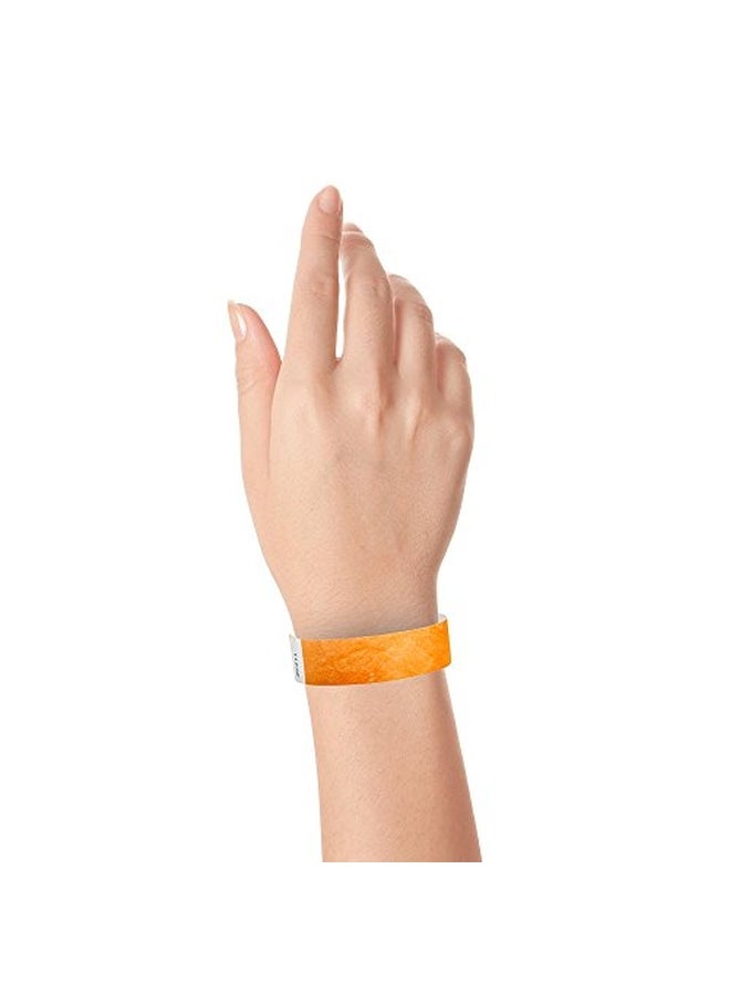 Wristco 500-Piece Wristbands For Event Neon Orange  - Image 3