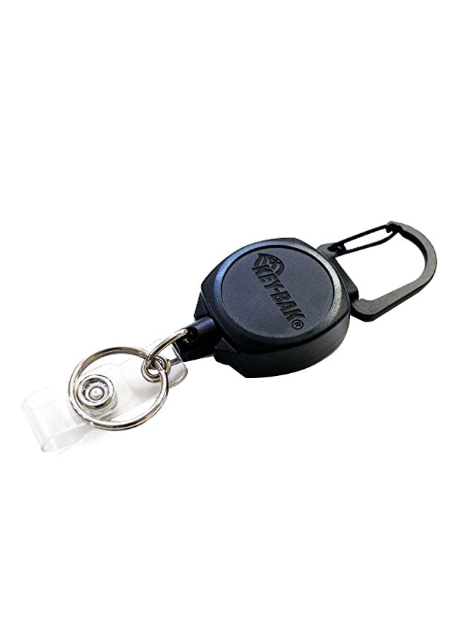 Sidekick Badge And Key Carabiner Reel Black/Silver