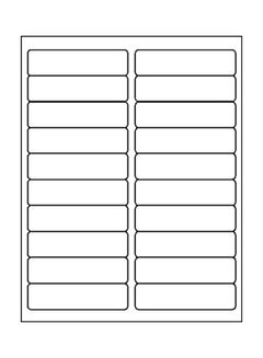 Maco 25-Sheet Address Label Set White  - Image 1