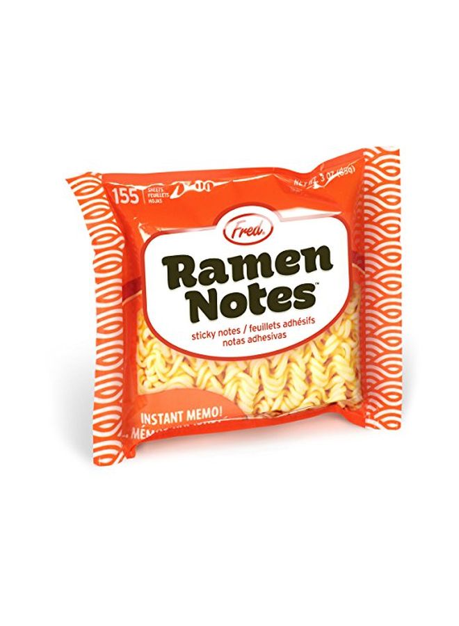 Fred & Friends - 155-Piece Noddle Sticky Note Set Yellow - Image 1