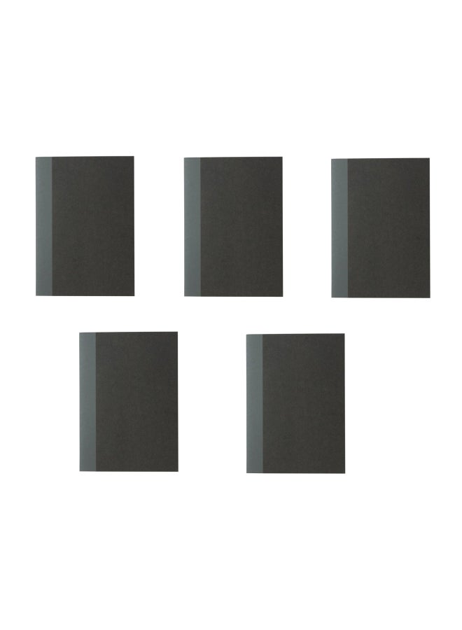 MUJI 5-Piece Grid A6 Notebook Grey  - Image 1