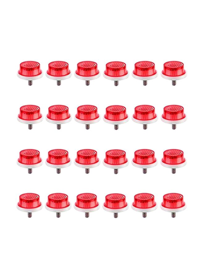 24-Piece Reflector Set Red
