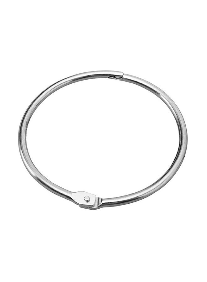 DSTELIN Pack Of 15 Loose Leaf Binder Ring Silver  - Image 1