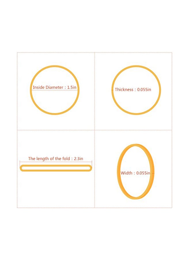 ووب ربطات مطاطية كبيرة من 1000 قطعة أصفر - Image 2